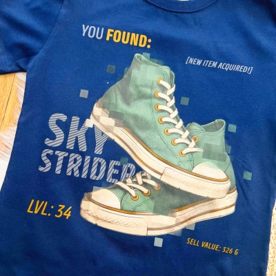Conj. Camiseta Sky Strider e Bermuda - Marinho e Verde